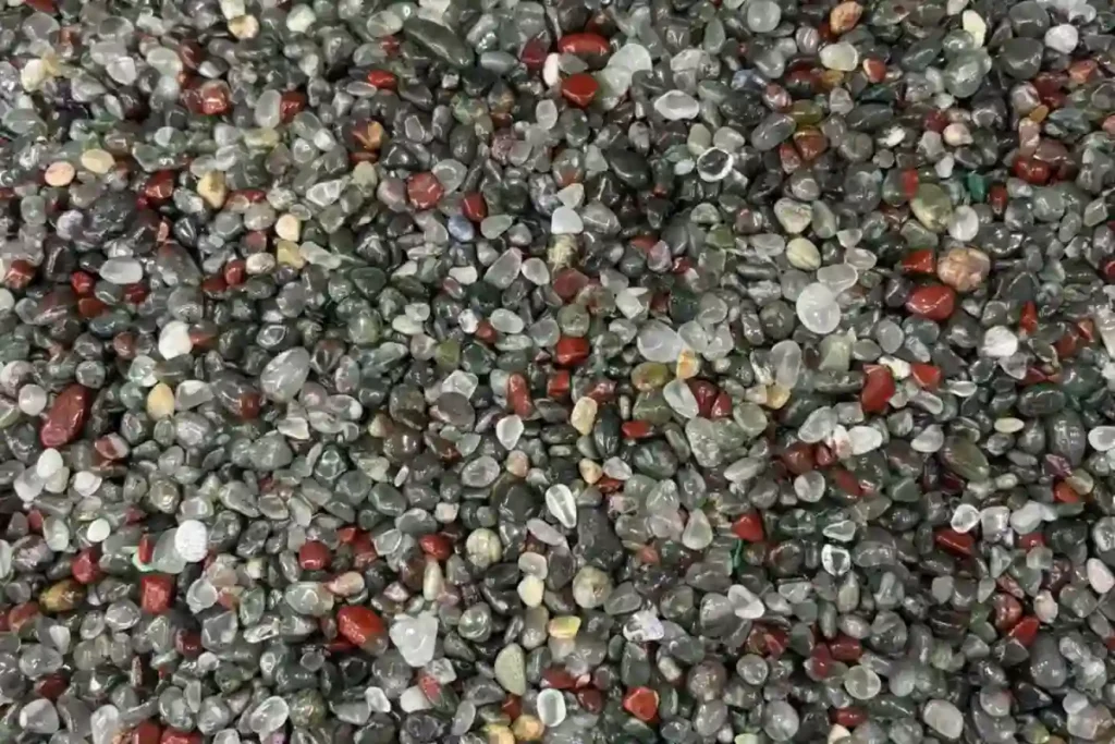 5-7mm African Bloodstone chips showing African Bloodstone Meaning