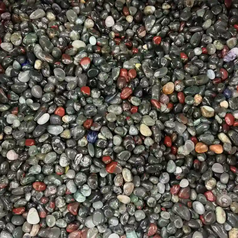 7-9mm African Bloodstone chips reflecting African Bloodstone Meaning