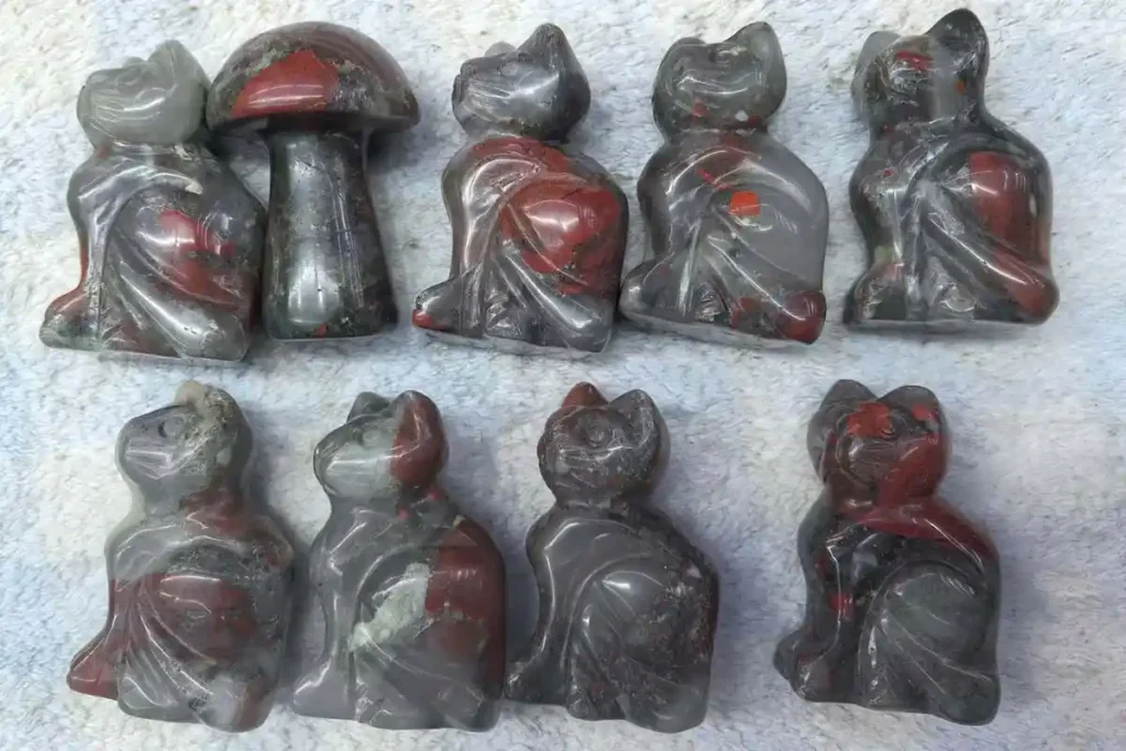 Art craft African Bloodstone carvings inspired by African Bloodstone Meaning