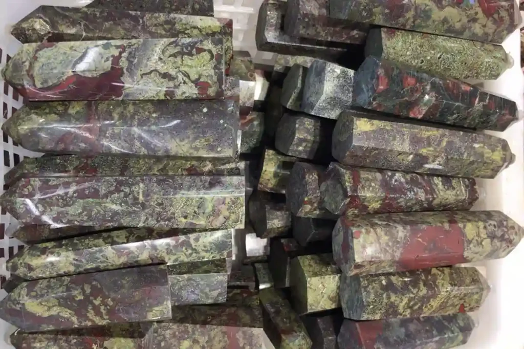 Polished Dragon Bloodstone Tower