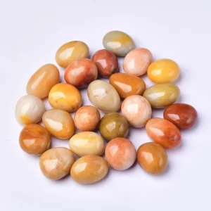 Yellow Jade Tumbled Stones Wholesale polished natural stones for resale