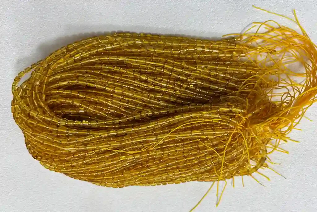 Amber tube beads bulk for wholesale jewelry making and handmade bead designs