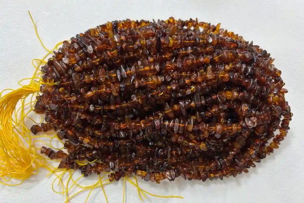 Multicolor amber strand beads showing warm tones and Amber Spiritual Meaning for handmade jewelry