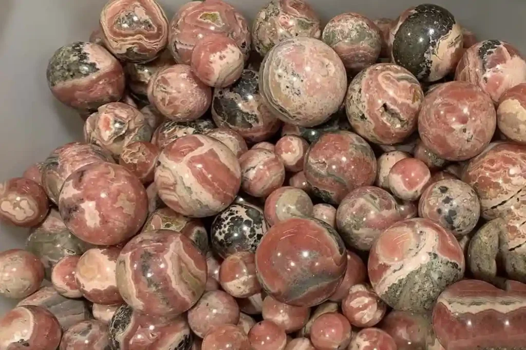 rhodochrosite ball stone for rhodonite vs rhodochrosite article