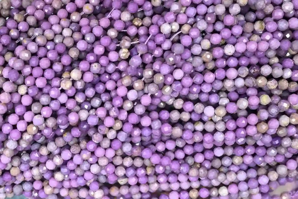 4mm Faceted Phosphosiderite Crystal Beads Wholesale for Phosphosiderite Meaning jewelry