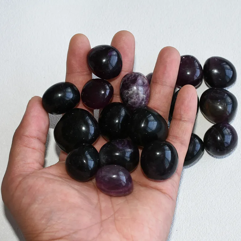 Bulk Purple Fluorite Tumbled Stone Wholesale