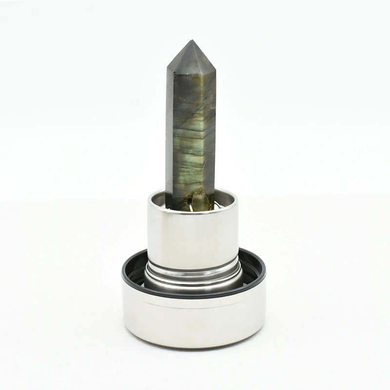 Natural gemstone pillars on bases, ready for Labradorite Crystal Water Bottle Wholesale supply.