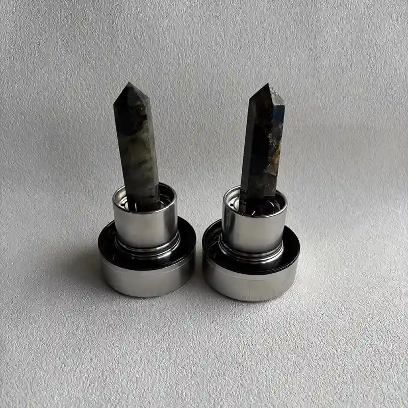 Natural gemstone pillars on bases, ready for Labradorite Crystal Water Bottle Wholesale supply.