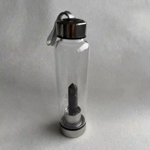 Finished product sample of a premium Labradorite Crystal Water Bottle Wholesale from Yiwu factory.