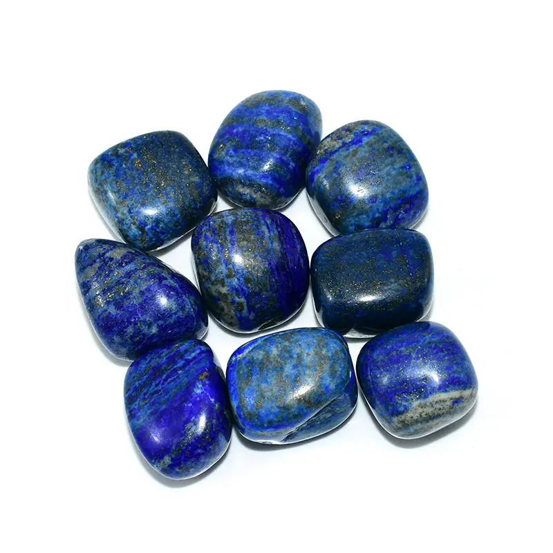 Uniform polish and deep blue color quality selection for Lapis Lazuli Tumbled Stone Wholesale orders.