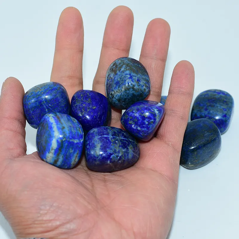 High quality 20-30mm mineral items on hand from a leading Lapis Lazuli Tumbled Stone Wholesale expert.