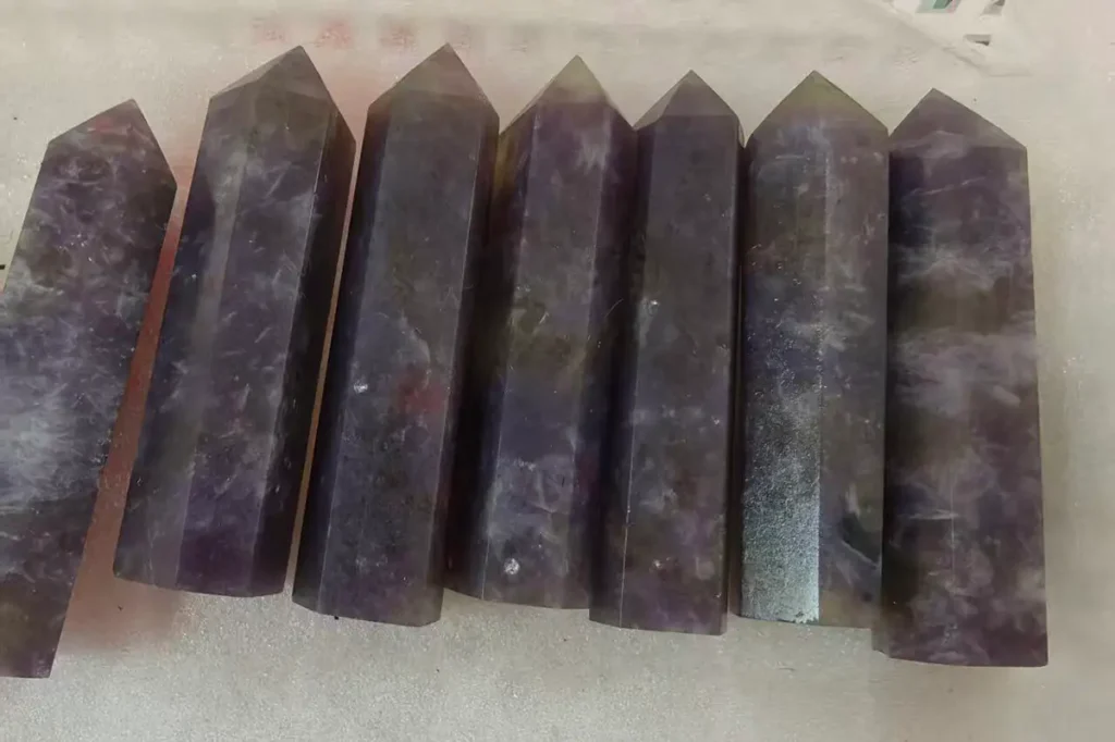 Phosphosiderite Tower Wholesale for purple crystal collections and Phosphosiderite Meaning