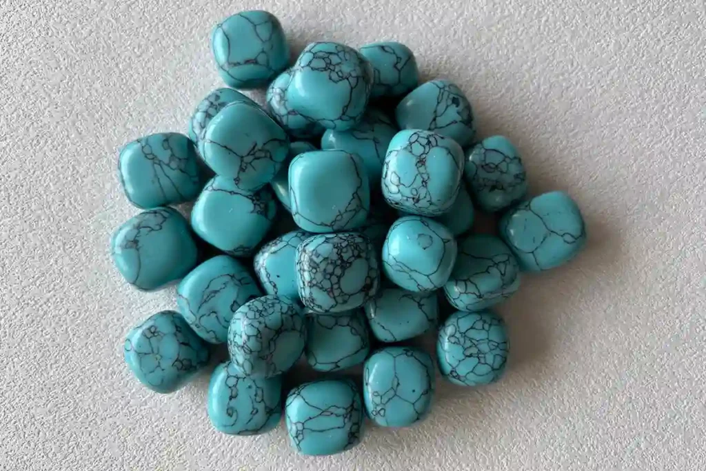 White Turquoise synthetic turquoise tumbled stones for wholesale crystal and jewelry supplies