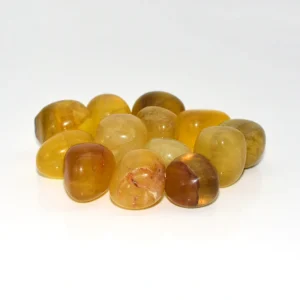 Yellow Fluorite Tumbled Stone Wholesale Polished Natural Fluorite Crystals