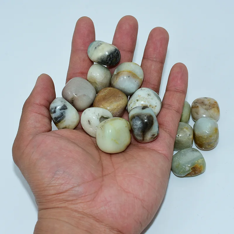 Amazonite Tumbled Stone Wholesale Handheld Size Display for Bulk Buyers