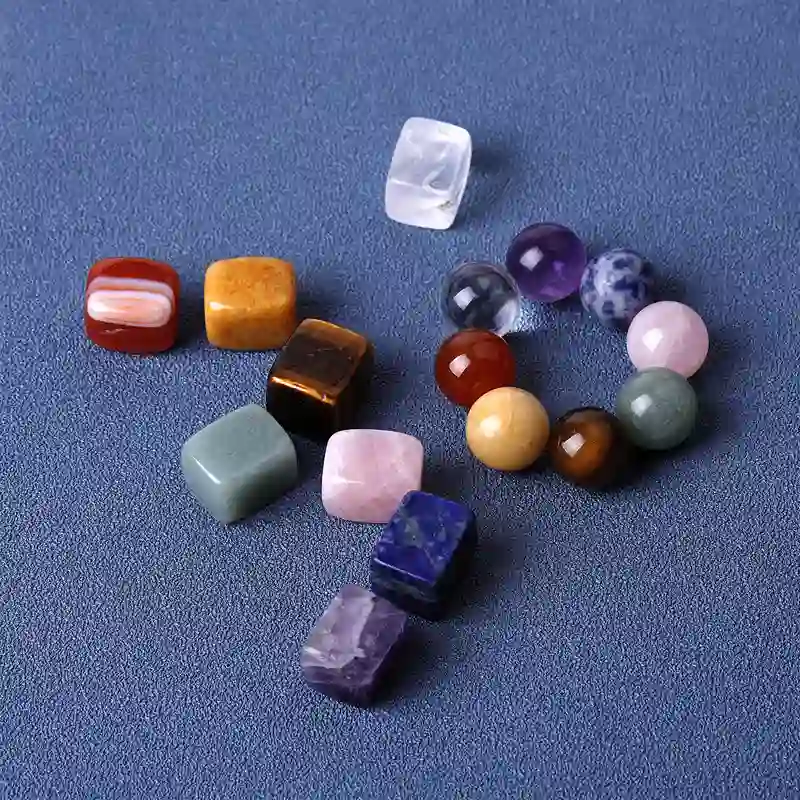 Bulk 7 Chakra Tumbled Stone Set with Solar Plexus Chakra Crystals for Meditation and Wellness Collections
