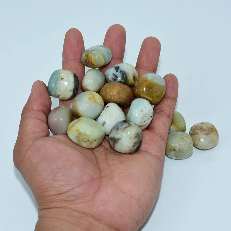 Bulk Amazonite Tumbled Stone Wholesale Supply from China Manufacturer