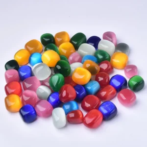 Bulk Cat's Eye Tumbled Stone Wholesale Assorted Colors for Retail Display
