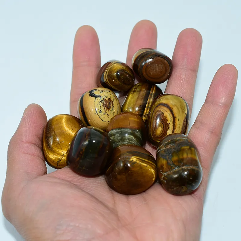 Bulk Tigers Eye Tumbled Stone Wholesale for Crystal Retailers