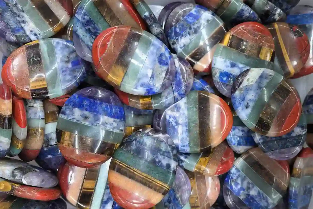 Chakra Worry Stone Set Featuring Positive Energy Crystals for Meditation, Mindfulness, and Wellness