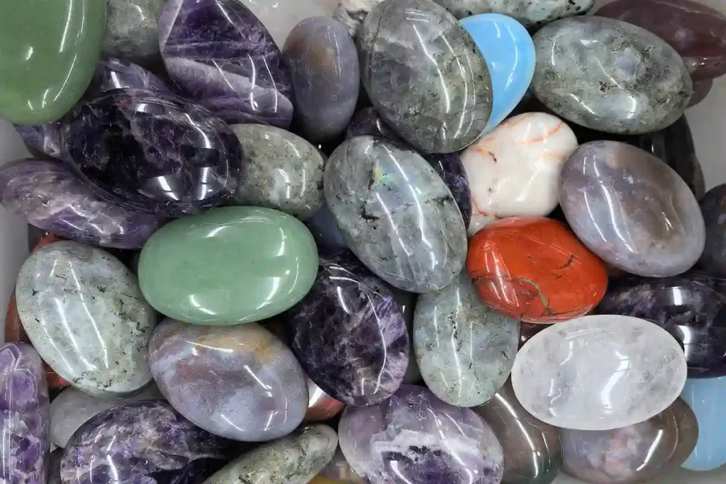 Assorted Crystal Pebbles Including Positive Energy Crystals for Home, Meditation, and Gift Sets
