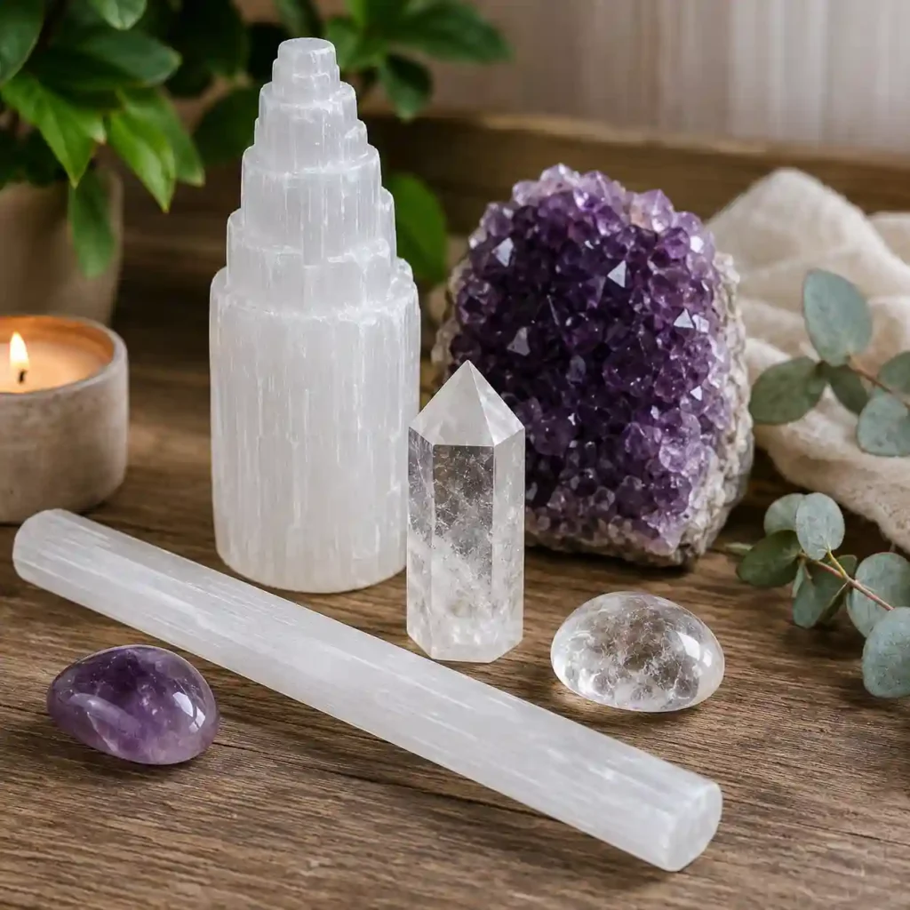 Crystals for Cleansing of Selenite