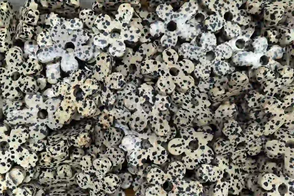 Dalmatian Jasper Pendants Showing Unique Jasper Stone Color Patterns