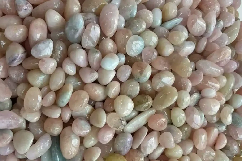 Pink Morganite Tumbled Gemstones for Crystal Shops and Collectors