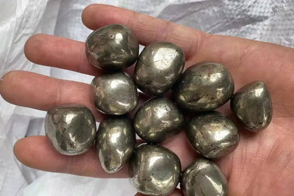 Pyrite Tumbled Stone Crystal Shapes for Retail and Gift Shop Displays