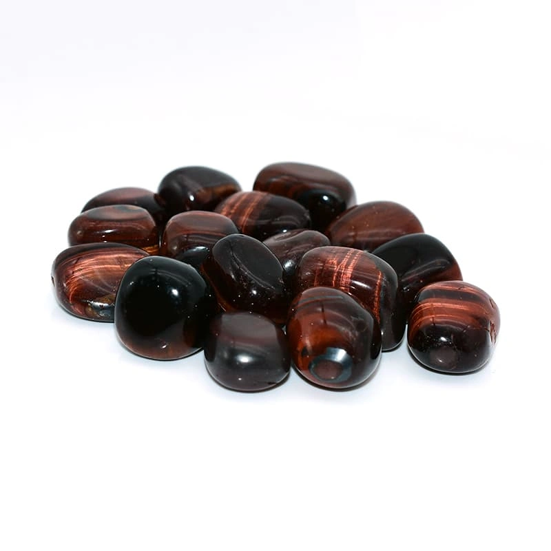 Natural Red Tigers Eye Tumbled Stone Wholesale for Crystal Retailers