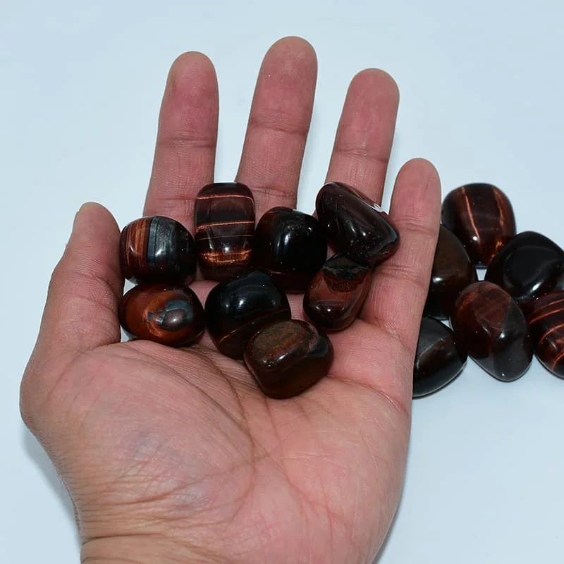 Red Tigers Eye Tumbled Stone Wholesale on Hand for Bulk Buyers