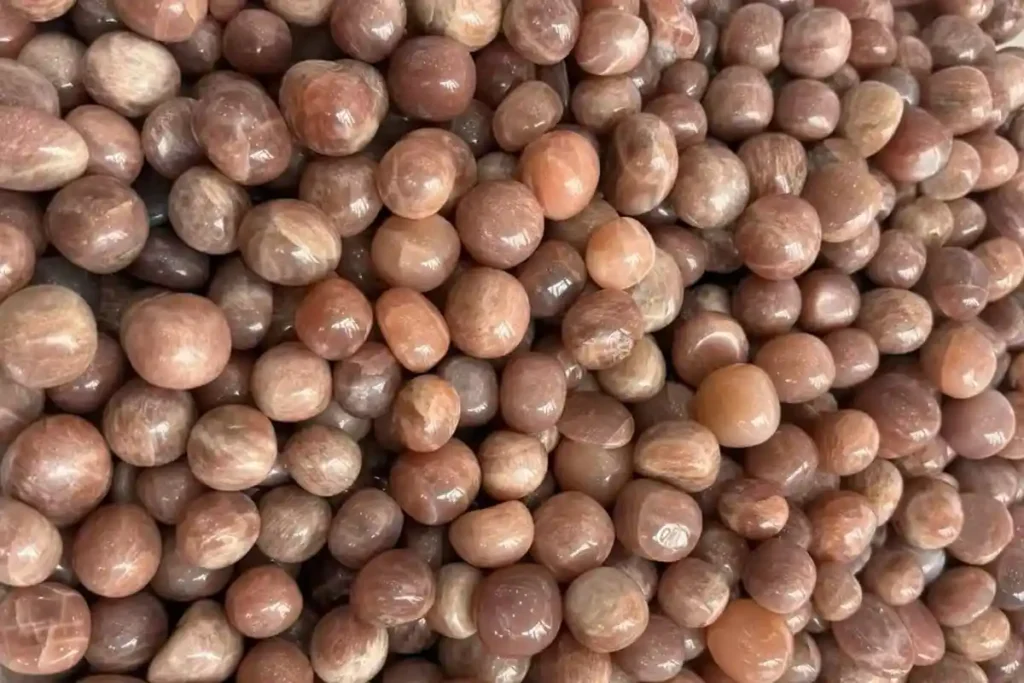 Sunstone Tumbled Gemstones for Retail Displays and Bulk Orders