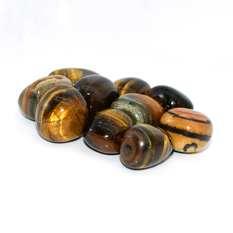 Tigers Eye Tumbled Stone Wholesale Close-Up Product Details