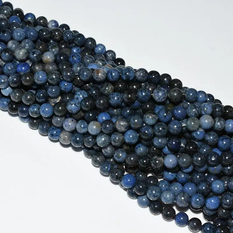 10mm Dumortierite Beads Wholesale for bulk jewelry production