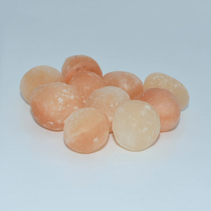 Peach Selenite Tumbled Wholesale stones shown from different angles