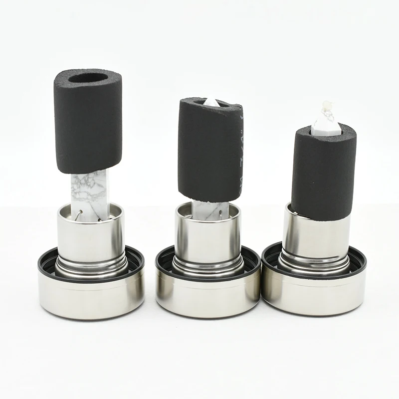 Howlite Water Bottle Wholesale with rubber protected howlite crystal stand for safe packaging
