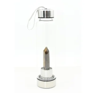 Yellow Tiger Eye Water Bottle Wholesale with removable tiger eye crystal stand