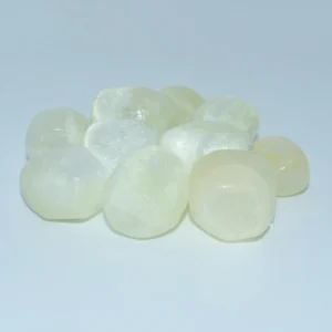 Natural white Tumbled Selenite Wholesale stones for bulk orders