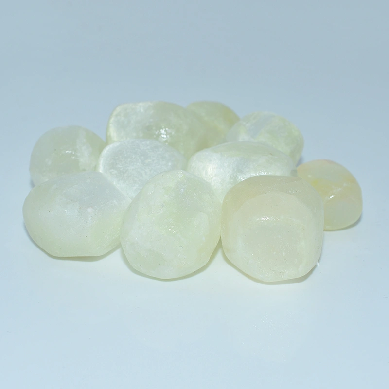 Natural white Tumbled Selenite Wholesale stones for bulk orders
