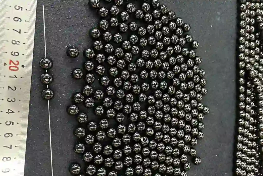 Needle made black tourmaline string beads with Black Tourmaline Meaning for bracelet, necklace, and jewelry making