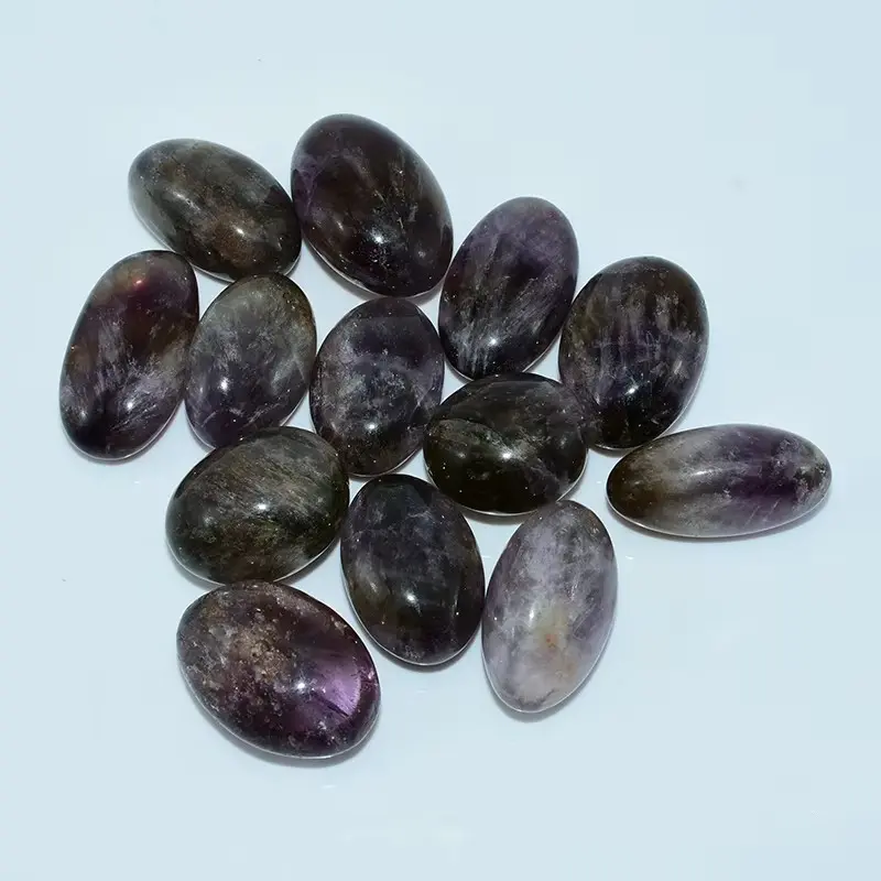 Ametrine Tumbled Stones Wholesale top view of polished natural stones