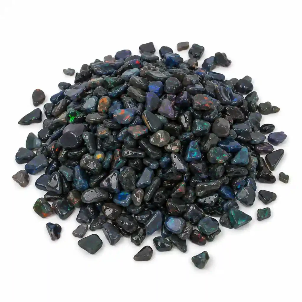 Black Opal Meaning polished crystal chip stones for jewelry making
