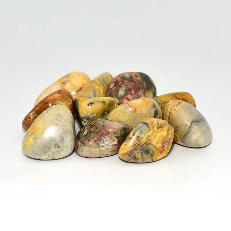Crazy Lace Agate Tumbled Stone Wholesale product details with natural lace patterns