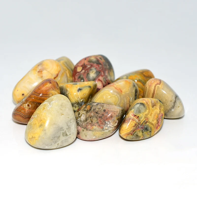 Crazy Lace Agate Tumbled Stone Wholesale assorted 20-30mm stones for bulk orders