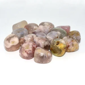 Flower Agate Tumbled Stone Wholesale polished crystal stones for bulk orders