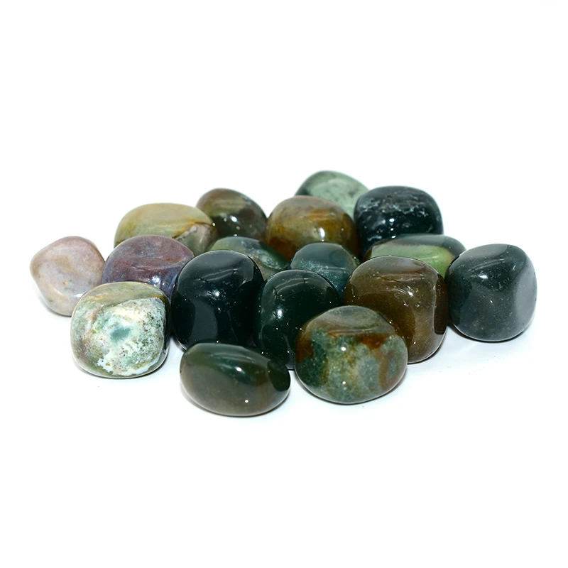 Indian Agate Tumbled Stone Wholesale details showing smooth surfaces, full shapes, and natural patterns