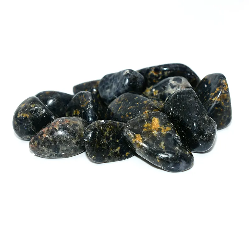 Natural Iolite Tumbled Stones Wholesale in mixed irregular shapes for bulk orders