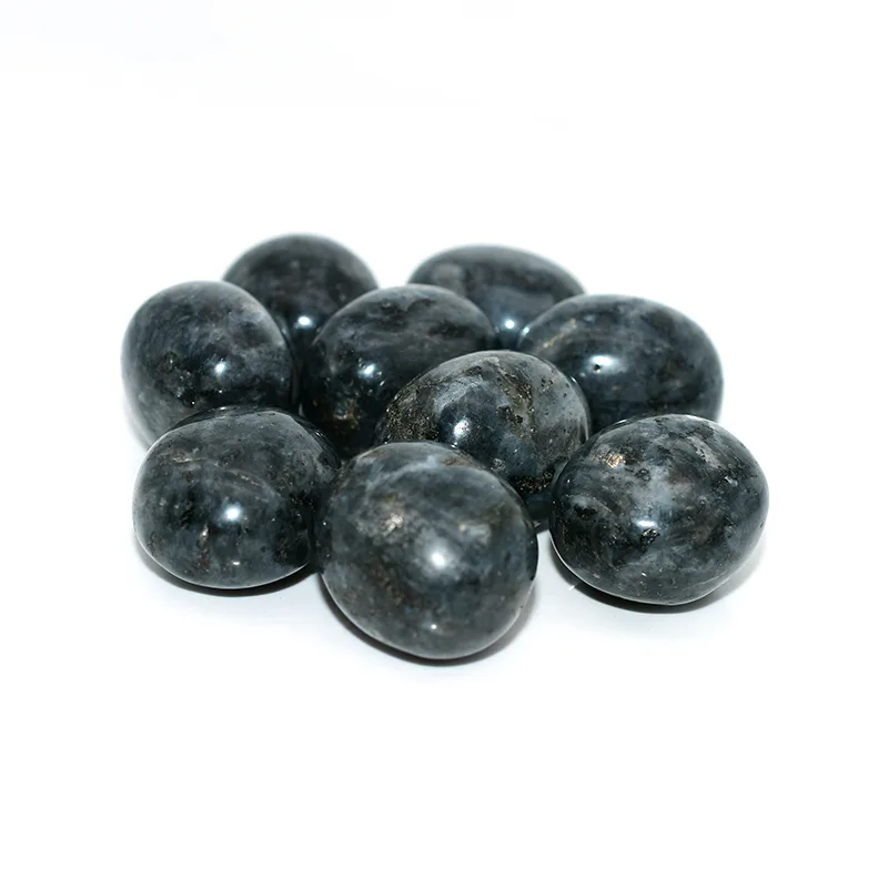 Larvikite Tumbled Stone Wholesale in polished 20–30 mm sizes