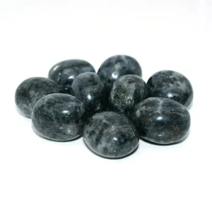Silver flash details on Larvikite Tumbled Stone Wholesale products