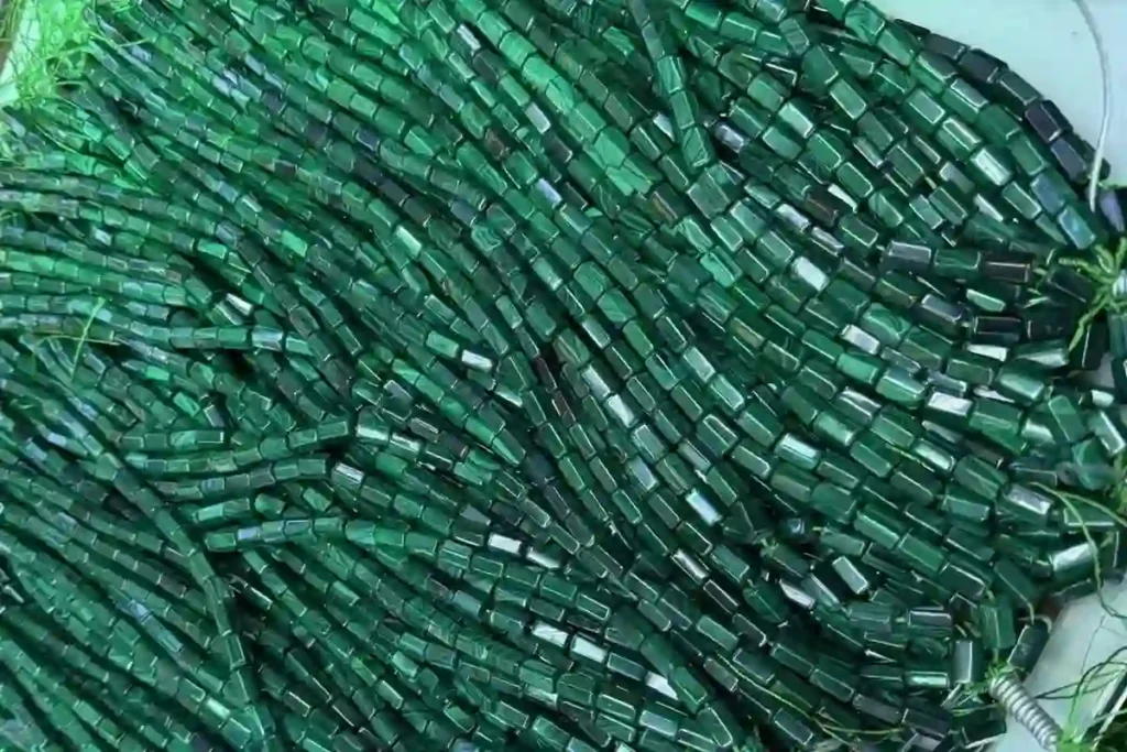 Malachite tube strand beads for wholesale jewelry designs – Malachite Benefits